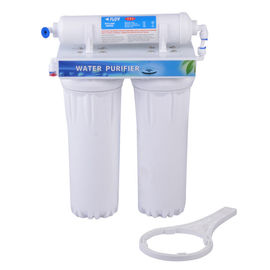 Plastikhauptwasser-Filter, weißer Wohnungs-Wannen-Wasser-Filter zweistufig